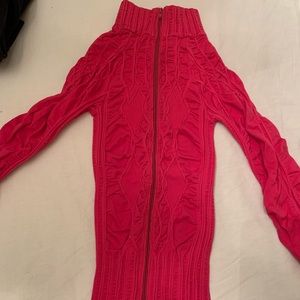 Hot pink parasuco zip-up